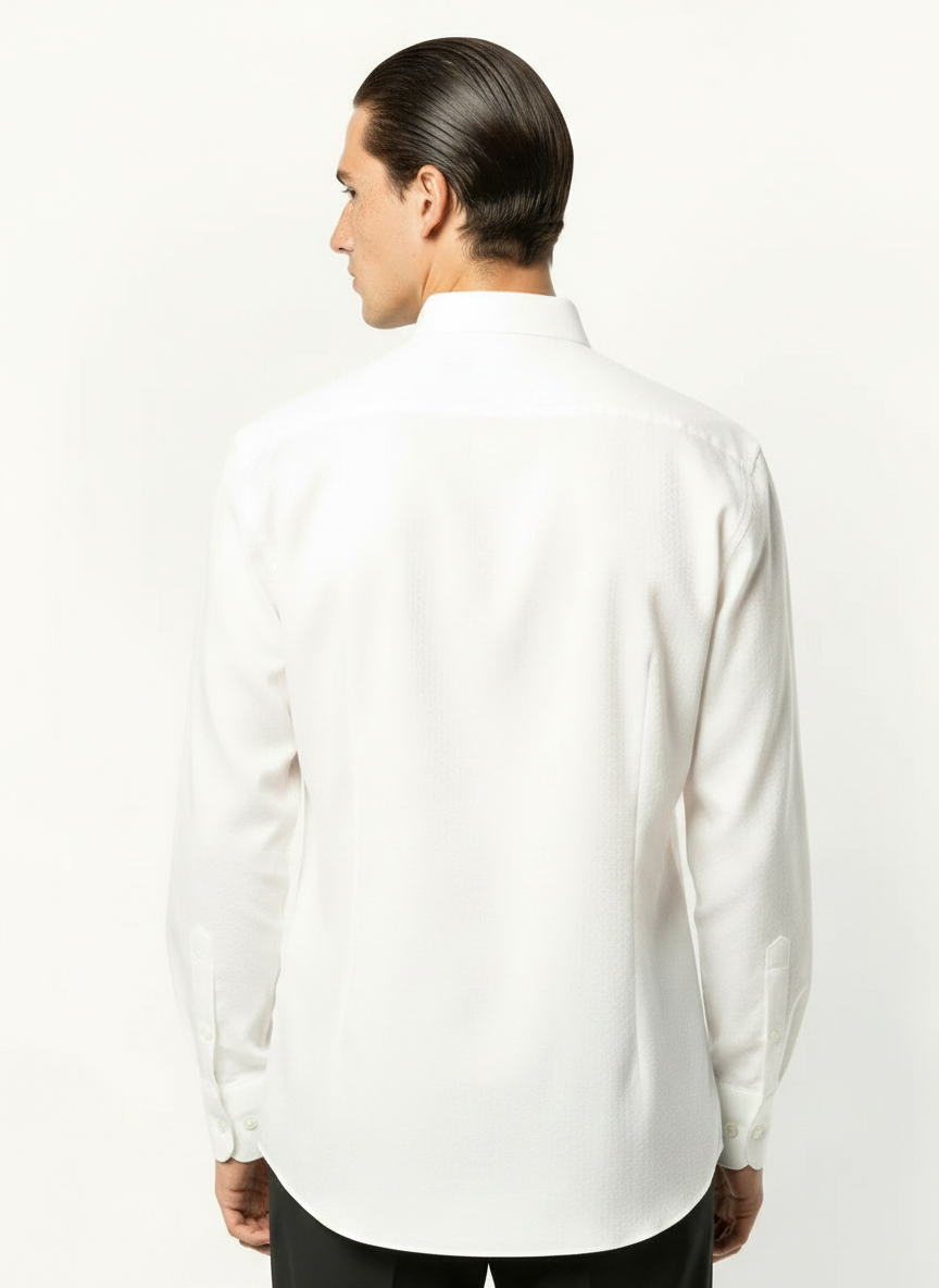 Solid Cream Men's Italian Shirt | Vol. 1
