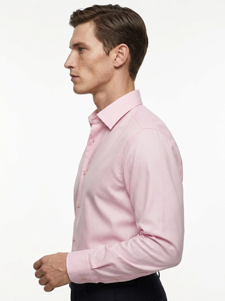 Solid Pink Men's Italian Shirt | Vol. 1