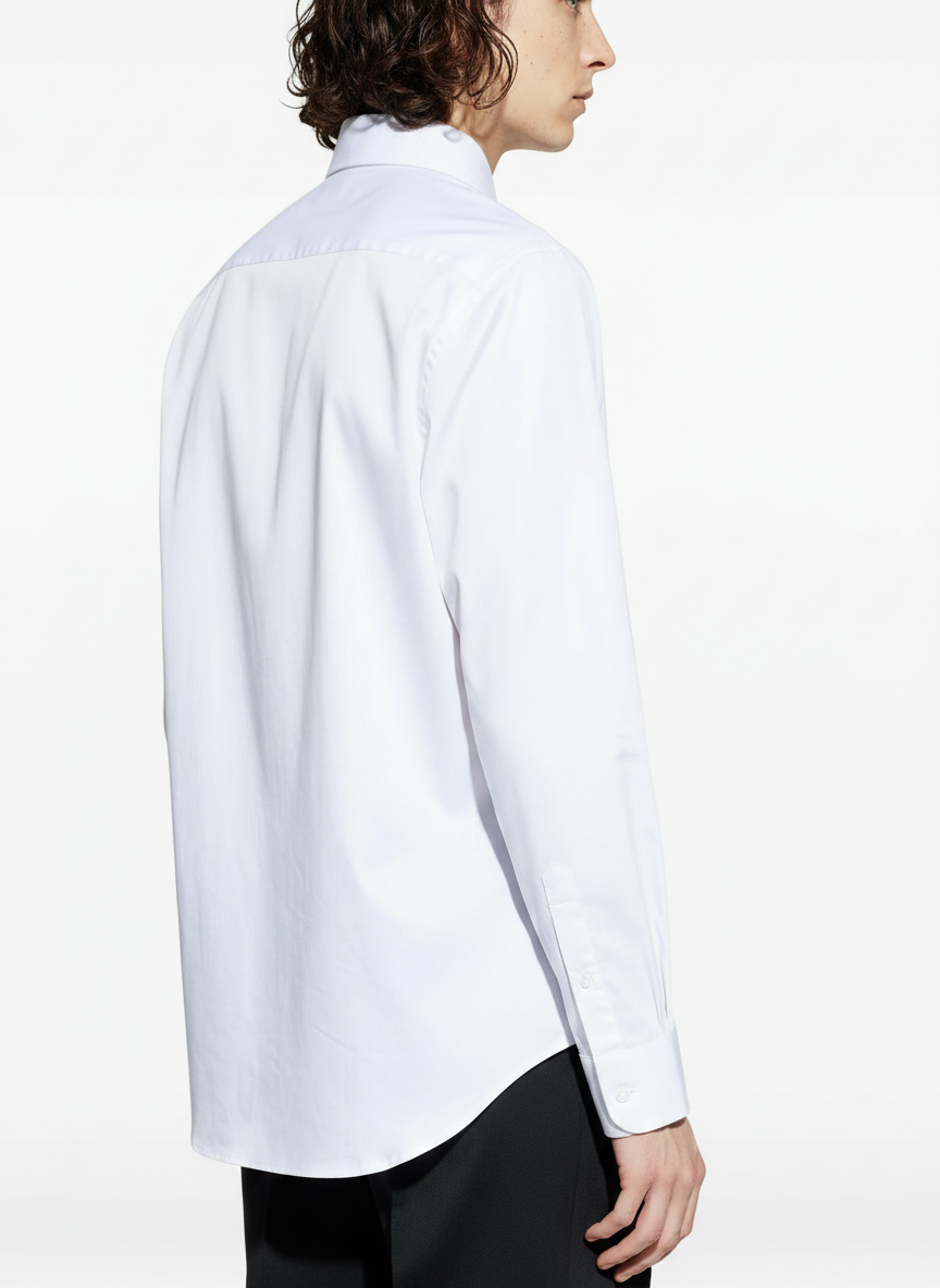 Solid White Men's Italian Shirt | Vol. 1