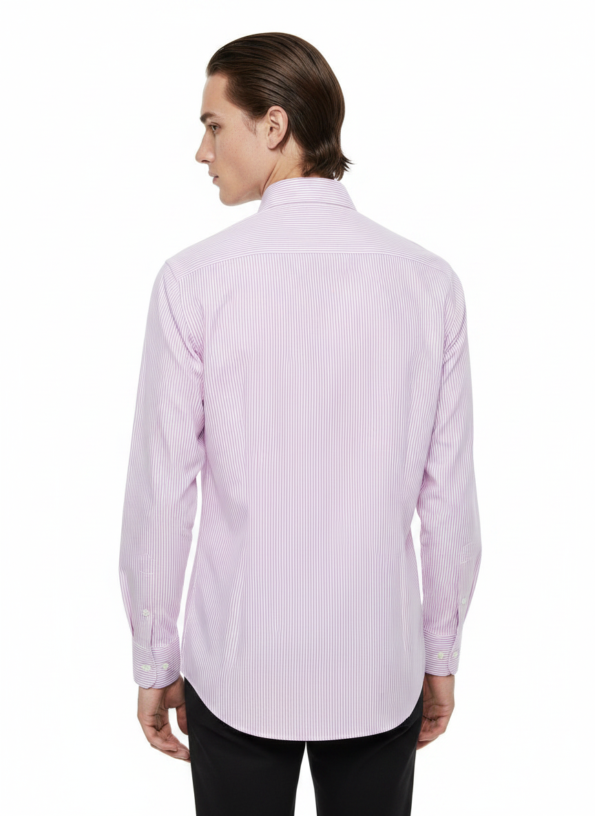 Striped Pink Men's Italian Shirt | Vol. 1